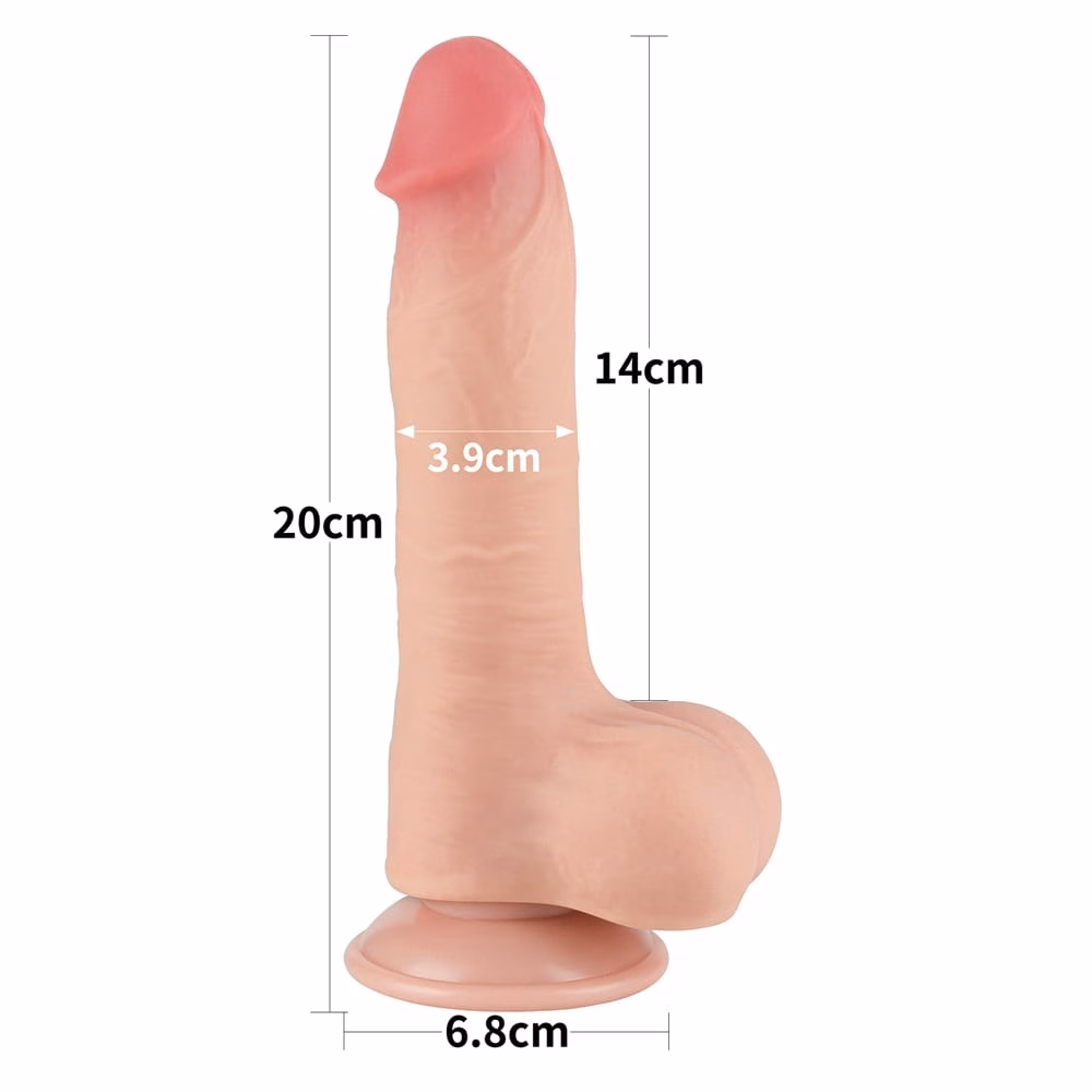 8'' Sliding Skin Dual Layer Dong Flesh I_B15O50_3 - Image 4