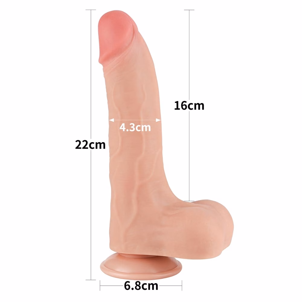 8.5'' Sliding Skin Dual Layer Dong Flesh II_B15O50_3 - Image 4