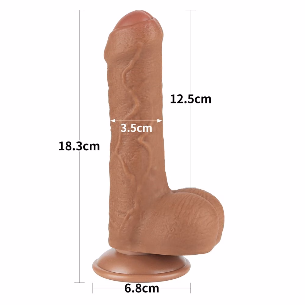 7'' Sliding Skin Dual Layer Dong Brown_B15O50_3 - Image 5