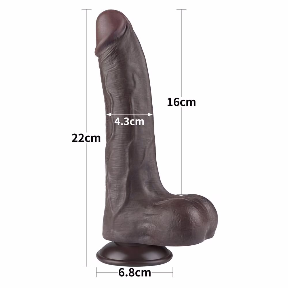 8.5'' Sliding Skin Dual Layer Dong Black II_B15O50_3 - Image 5