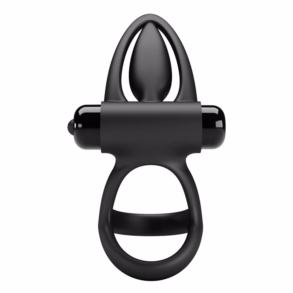 Pretty Love Vibration Cockring Black - 5. kép