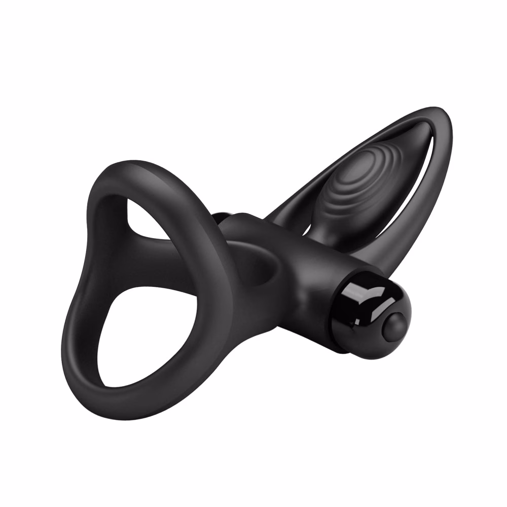 Pretty Love Vibration Cockring Black - 6. kép