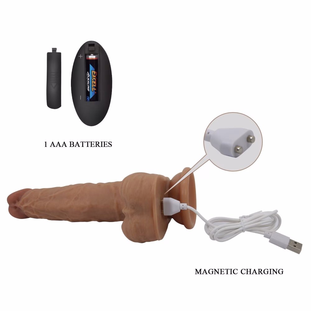 Pretty Love Jonathan 8,3" Vibrating Dildo - Image 6