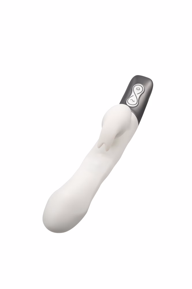 TITANZ 8.5" SILICONE RECHARGEABLE VIBRATOR IN IVORY WHITE_B15O25_4 - Image 3