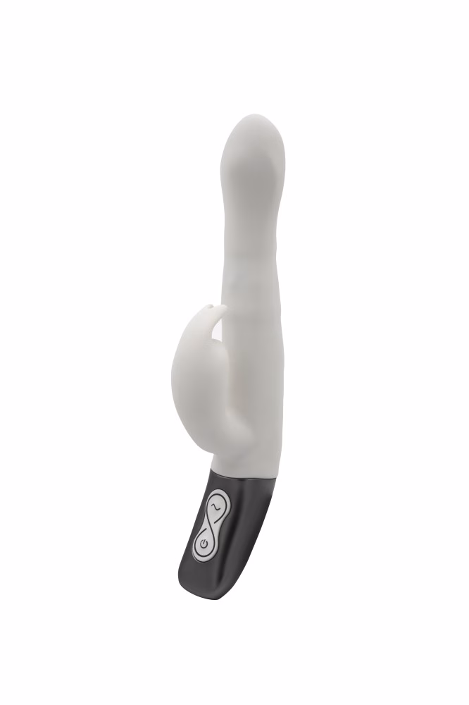 TITANZ 8.5" SILICONE RECHARGEABLE VIBRATOR IN IVORY WHITE_B15O25_4 - Image 4