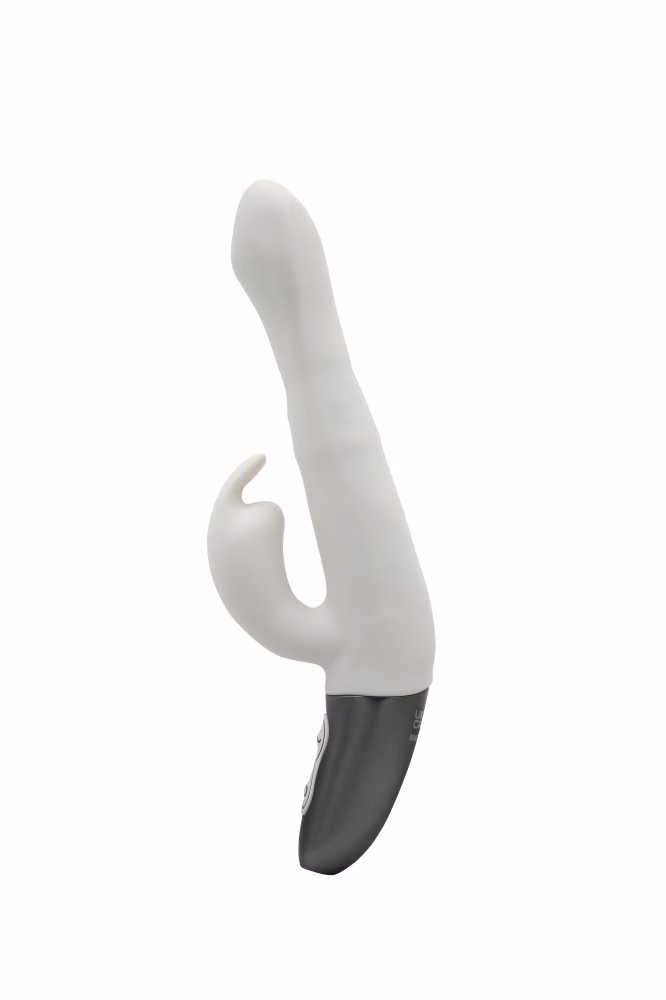 TITANZ 8.5" SILICONE RECHARGEABLE VIBRATOR IN IVORY WHITE_B15O25_4 - Image 6