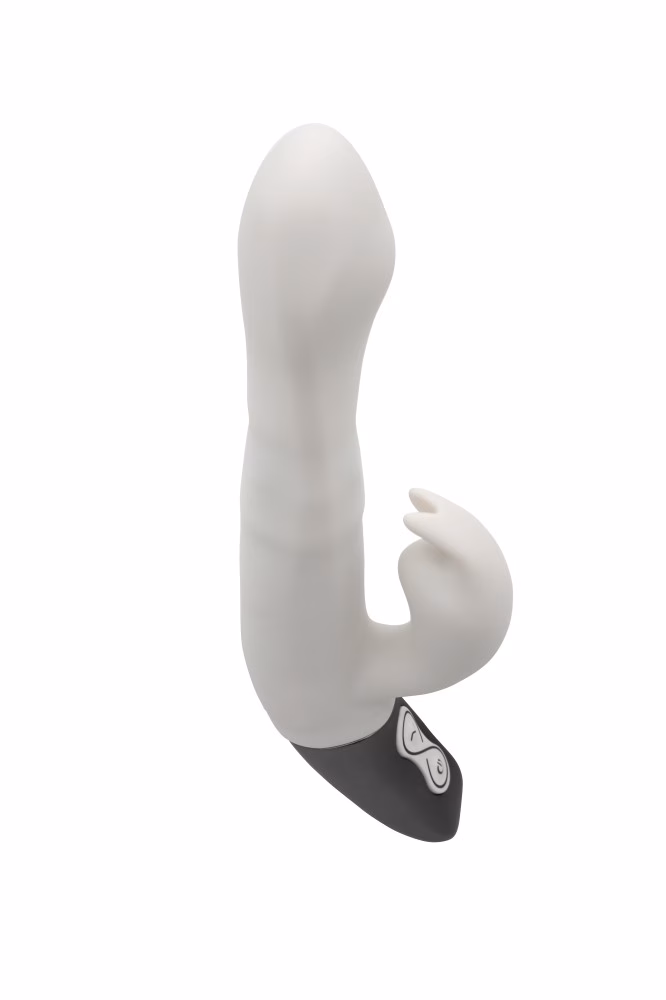 TITANZ 8.5" SILICONE RECHARGEABLE VIBRATOR IN IVORY WHITE_B15O25_4 - Image 9