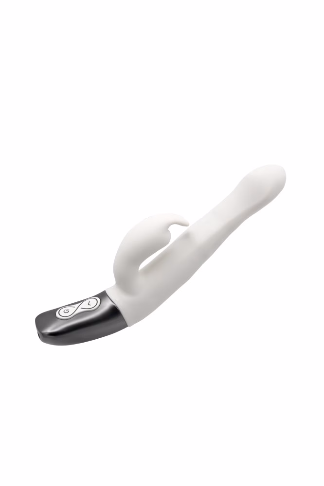 TITANZ 8.5" SILICONE RECHARGEABLE VIBRATOR IN IVORY WHITE_B15O25_4 - Image 10