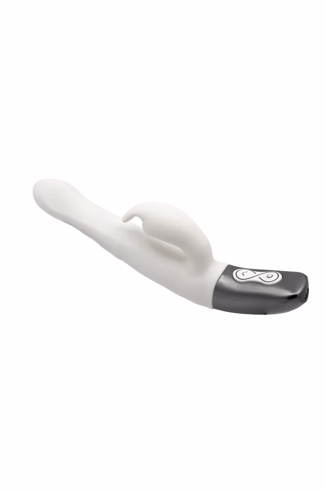 TITANZ 8.5" SILICONE RECHARGEABLE VIBRATOR IN IVORY WHITE_B15O25_4 - Image 11