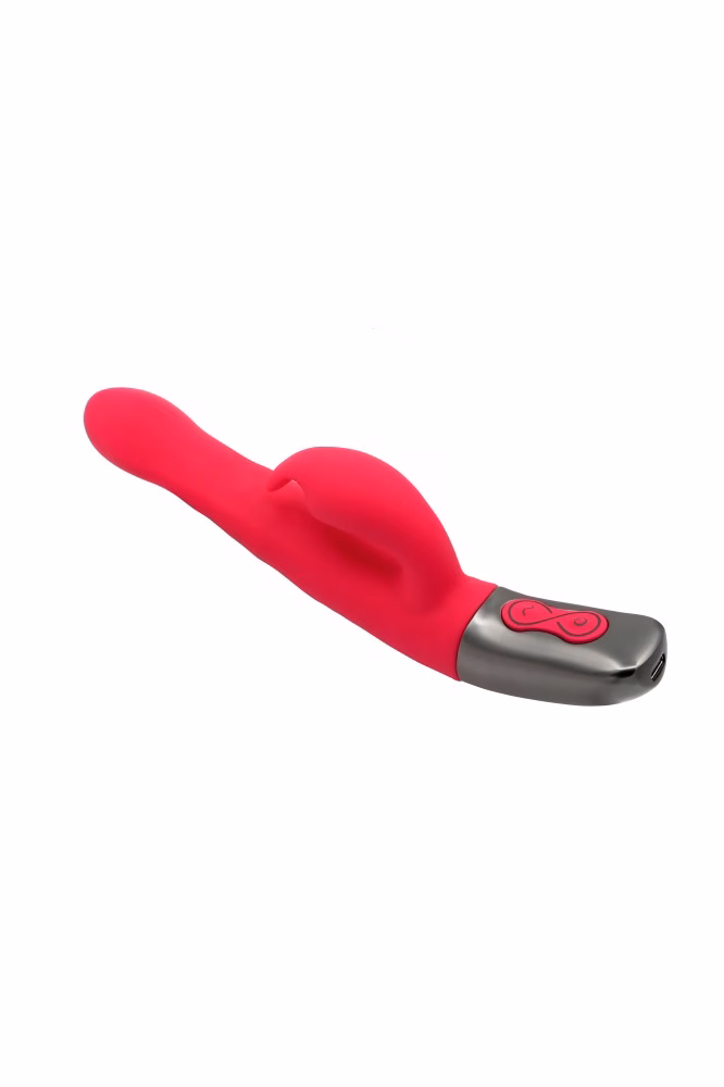 TITANZ 8.5" SILICONE RECHARGEABLE VIBRATOR IN PINK - Image 11