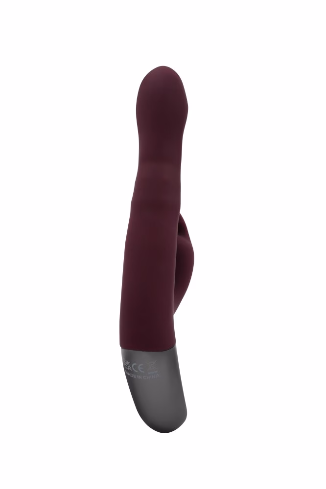 TITANZ 8.5" SILICONE RECHARGEABLE VIBRATOR IN RUBINE RED_B15O25_4 - Image 8