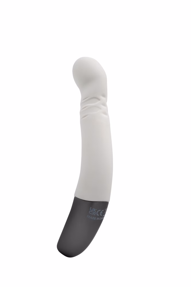 TITANZ 8" SILICONE RECHARGEABLE VIBRATOR IN IVORY WHITE_B15O25_4 - Image 7