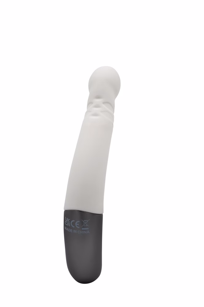 TITANZ 8" SILICONE RECHARGEABLE VIBRATOR IN IVORY WHITE_B15O25_4 - Image 8