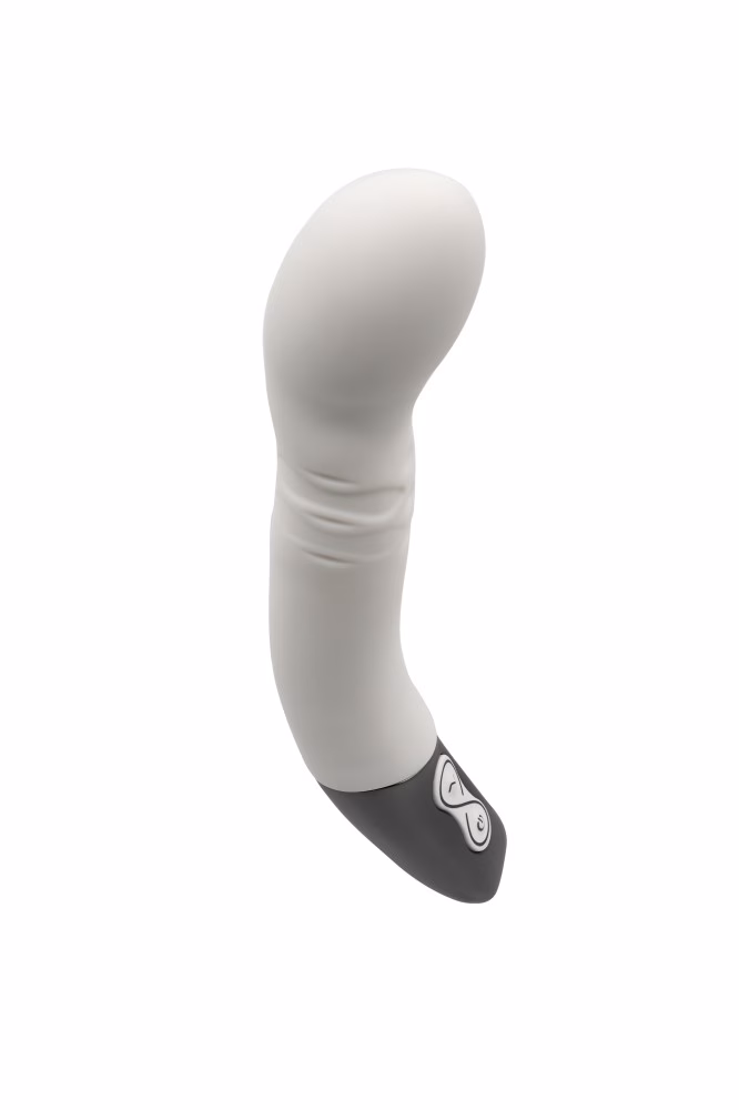 TITANZ 8" SILICONE RECHARGEABLE VIBRATOR IN IVORY WHITE_B15O25_4 - Image 9