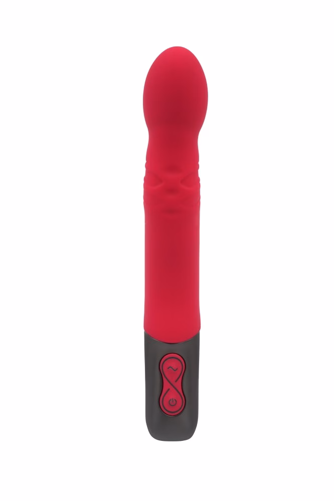 TITANZ 8" SILICONE RECHARGEABLE VIBRATOR IN PINK_B15O25_4 - Image 5