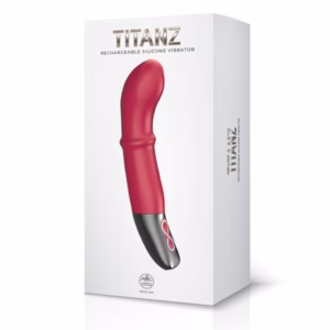 TITANZ 7" SILICONE RECHARGEABLE VIBRATOR IN PINK_B0O25_4