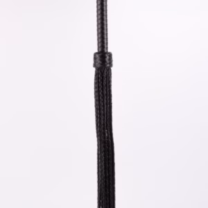Kid Handle Kid Leather Braided Tails Black