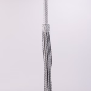 Kid Handle Kid Leather Braided Tails White_B15O25_3