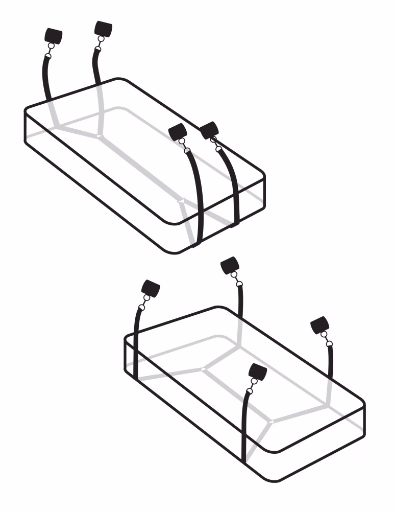 Wraparound Mattress Restraints Black - Image 3