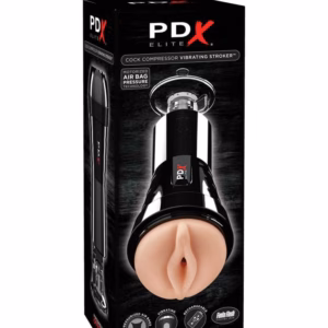 Cock Compressor Vibrating Stroker   Light/Black
