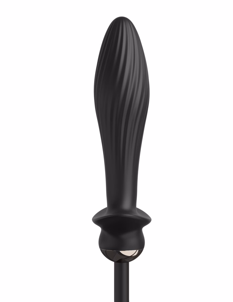 Auto-Throb Inflatable Vibrating Plug Black - Image 5