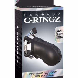 Extreme Silicone Cock Blocker  Black