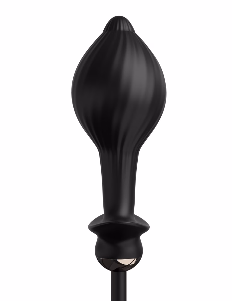 Auto-Throb Inflatable Vibrating Plug Black - Image 4