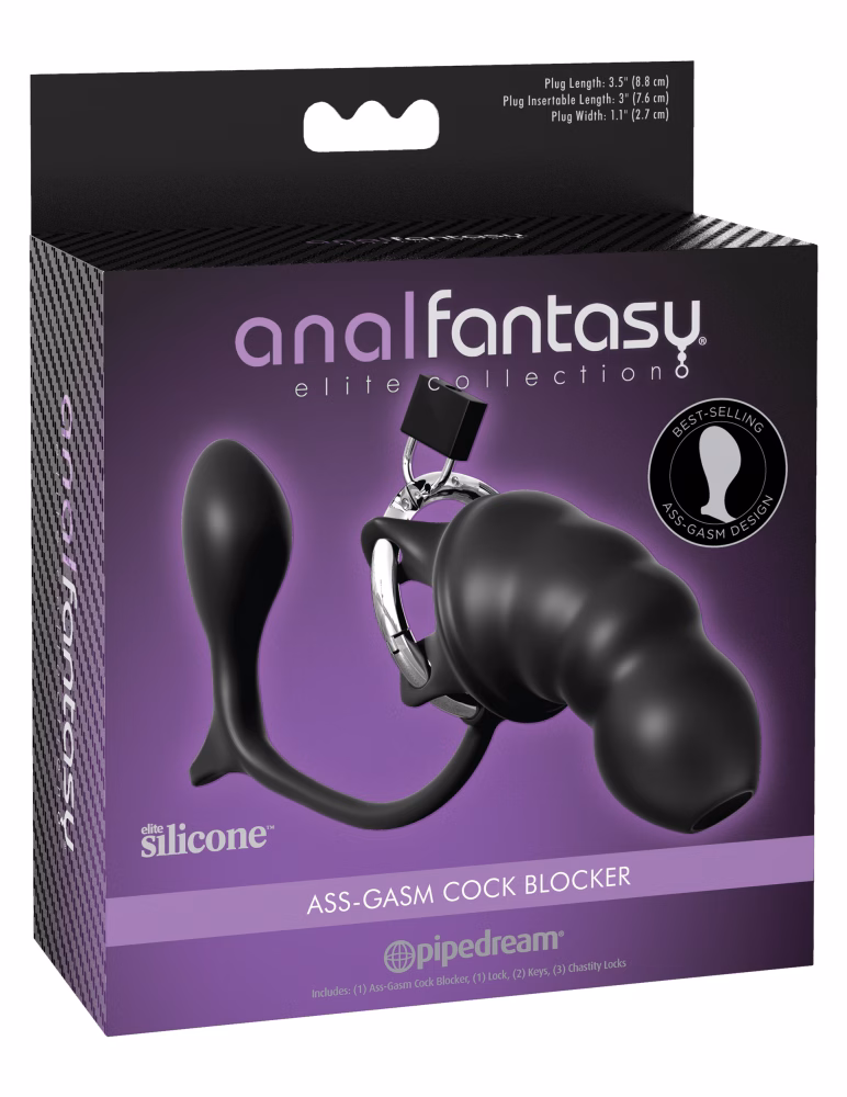 Ass-gasm Cock Blocker Black