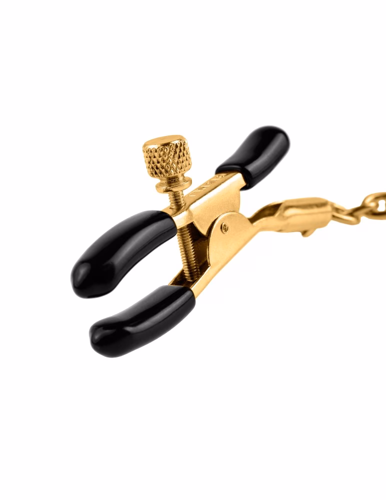 Chain Nipple Clamps Gold/Black - Image 4