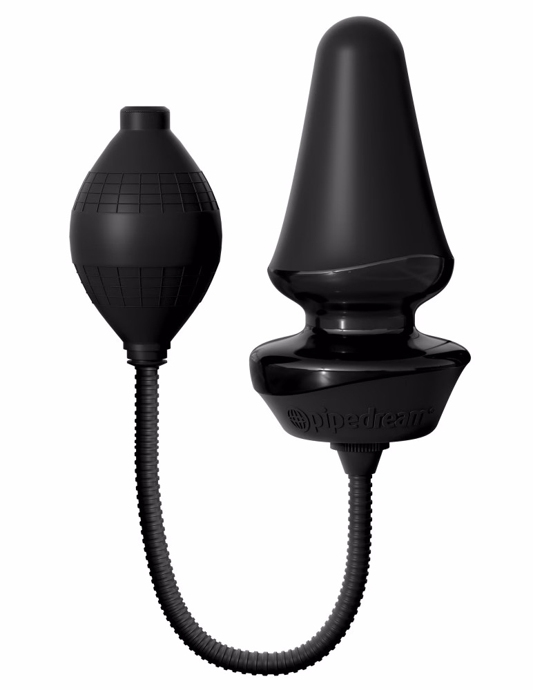 Inflatable Silicone Butt Plug Black - Image 2