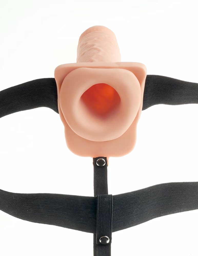 7" Hollow Strap-On Light/Black - Image 4