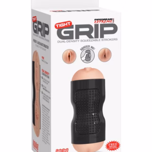 Tight Grip Pussy & Ass Masturbator  Black/Light