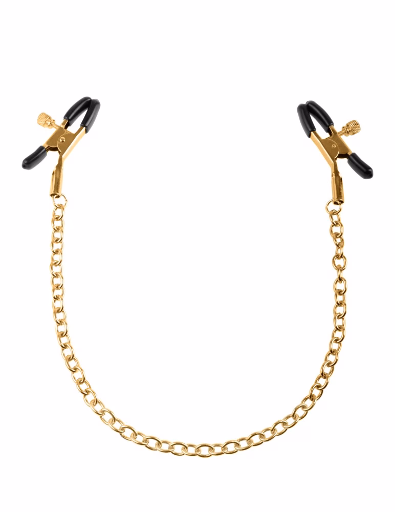 Chain Nipple Clamps Gold/Black - Image 3