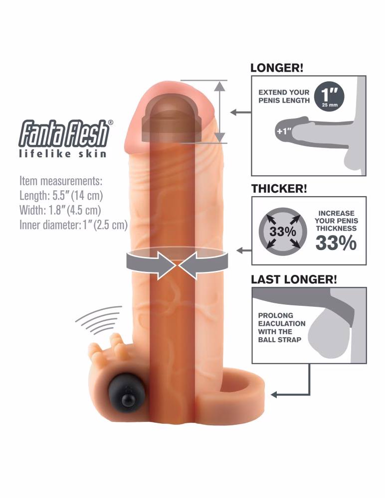 Vibrating Real Feel 1" Extension Light - Image 3