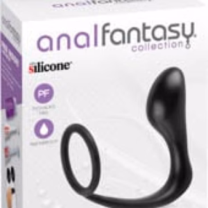 Ass-Gasm Cockring Plug  Black