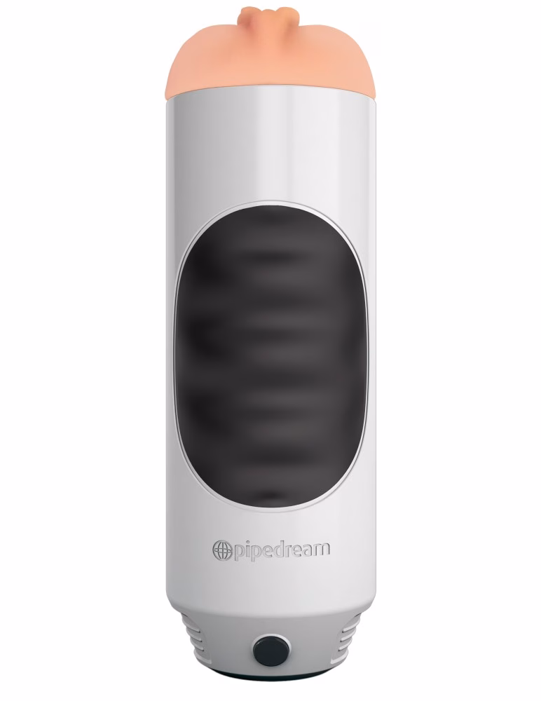 Mega Grip Vibrating Stroker Pussy White/Black/Light - 2. kép