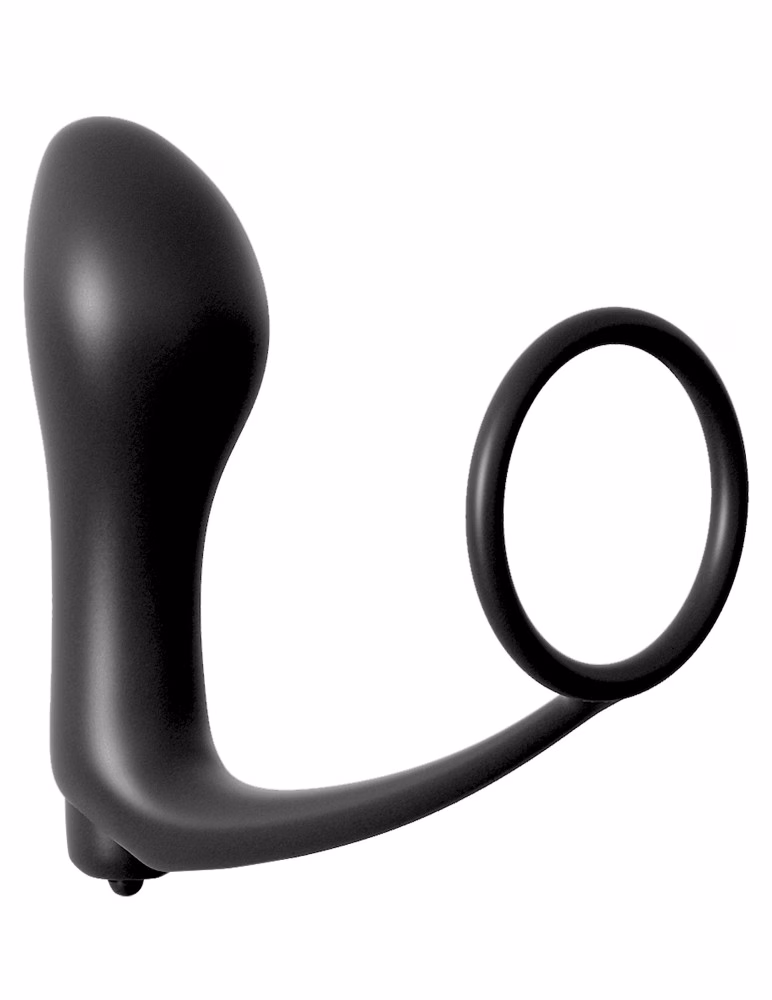 Ass-Gasm Cockring Vibrating Plug Black - Image 2