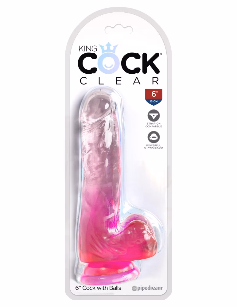 6" with balls Pink