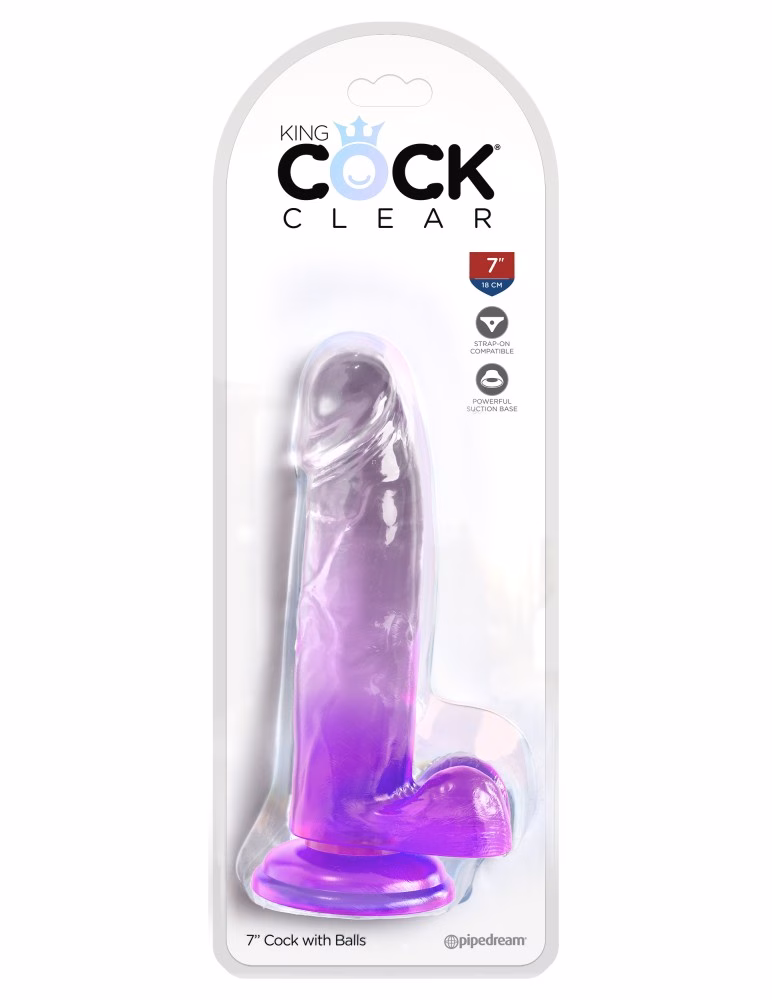 7" with balls Purple