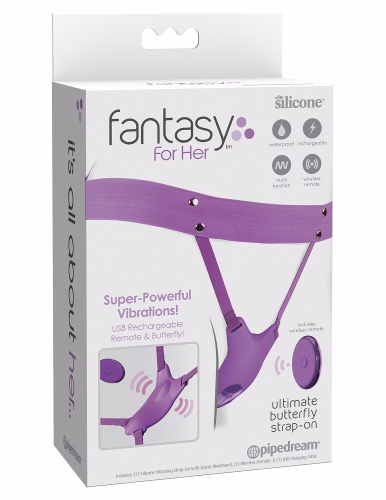 Ultimate Butterfly Strap-On Purple