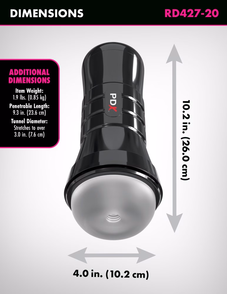 PDX Extreme - Wet Stroker - Super Slide & Glide XXL - Frosted - 6. kép
