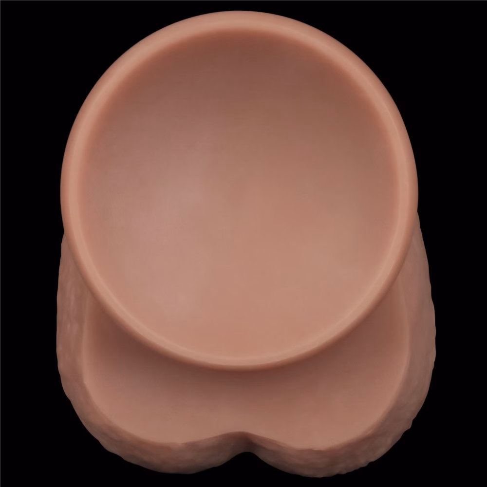14.5'' Dual Layered Bendable Silicone Cock XXL(Flesh) - Image 10