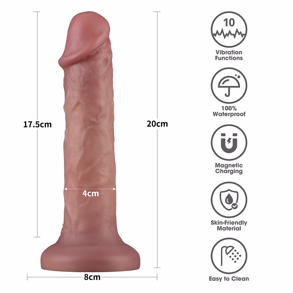 8'' Vibrating Dual Density Power Cock - Image 14