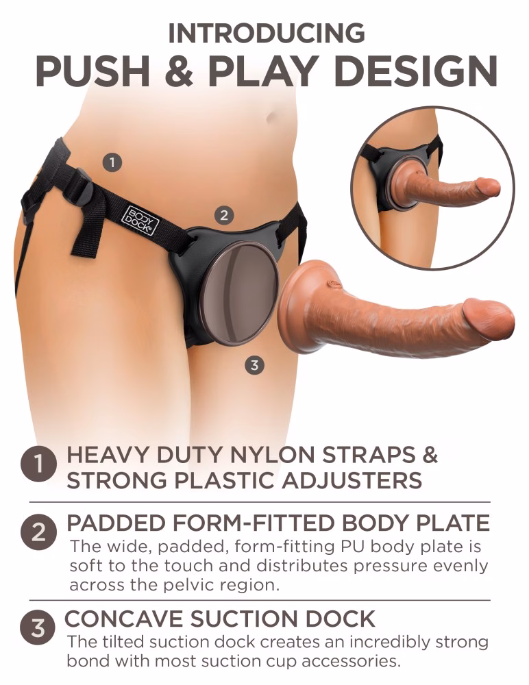 Comfy Silicone Body Dock Kit Black/ Dark Brown - Image 7
