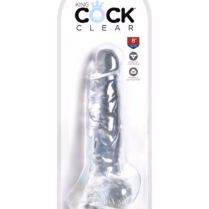 8" with balls Clear