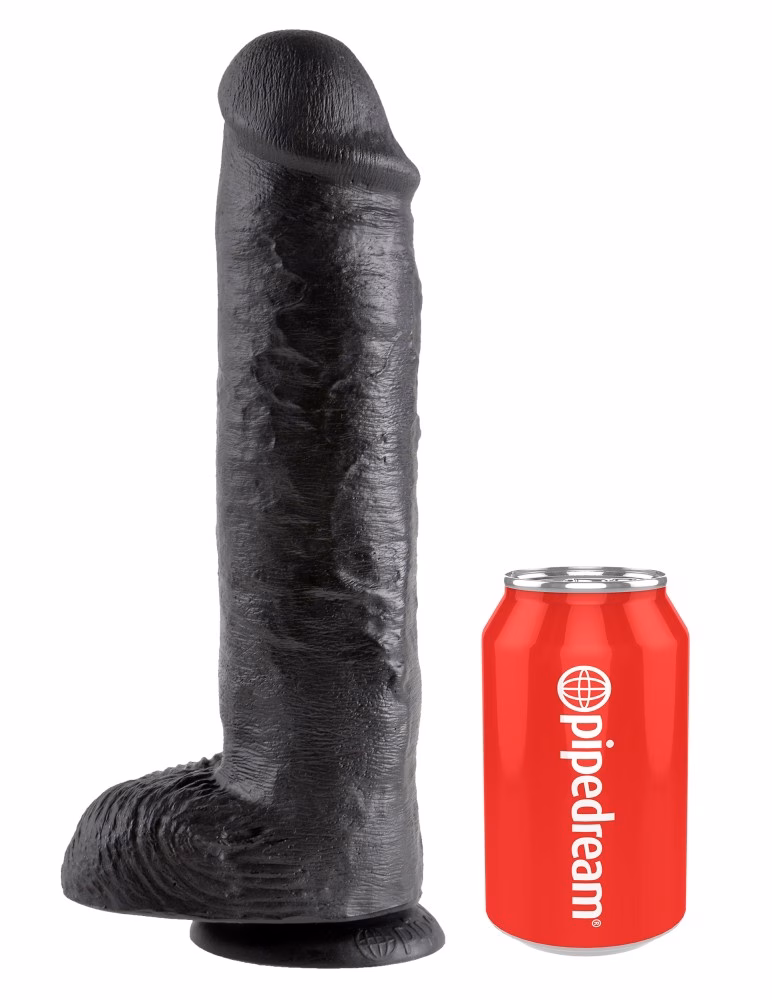 11" Cock with Balls Black - Image 3