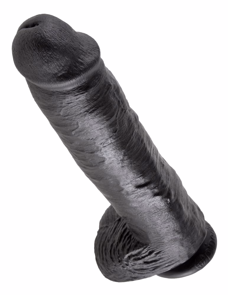11" Cock with Balls Black - Image 4