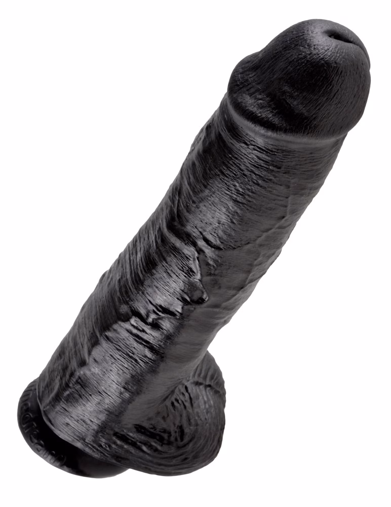 11" Cock with Balls Black - Image 5