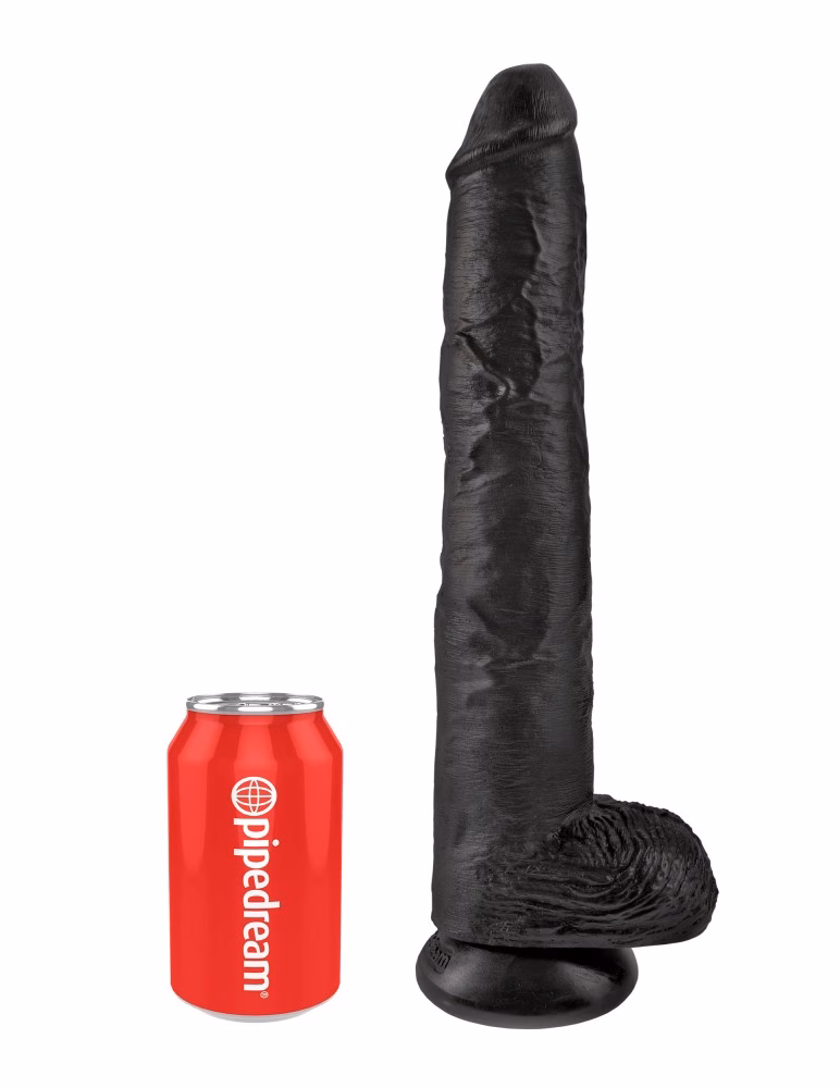 14" Cock with Balls Black - Image 2