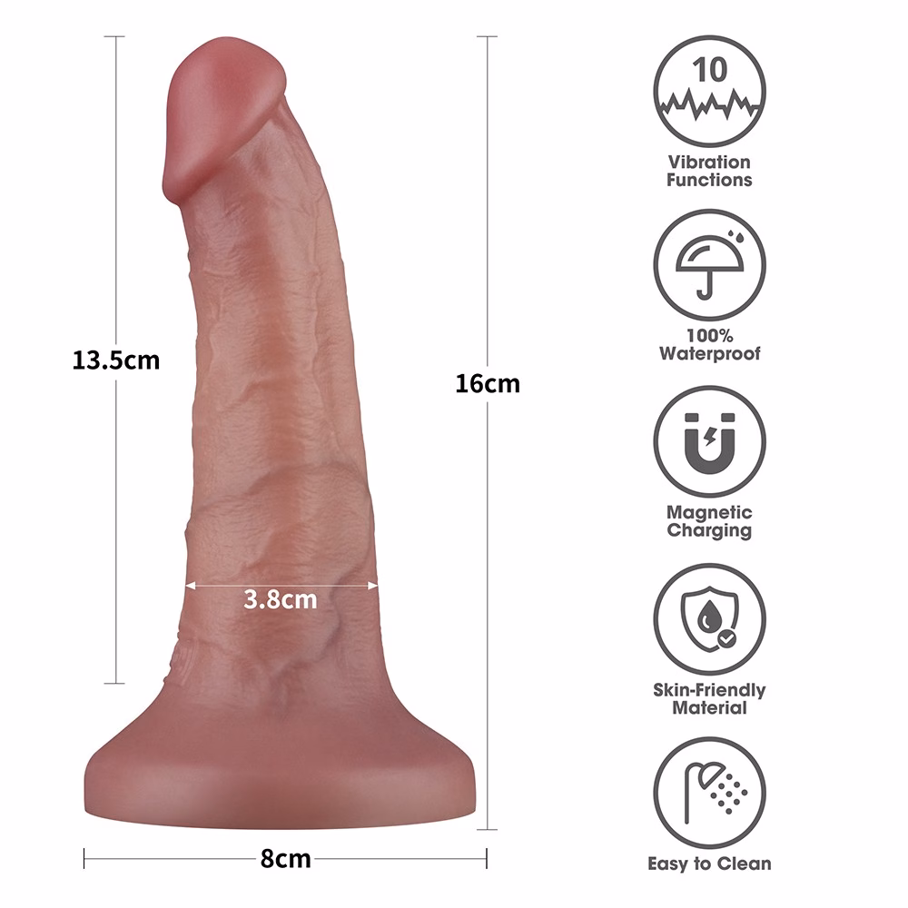 6'' Vibrating Dual Density Power Cock - Image 13